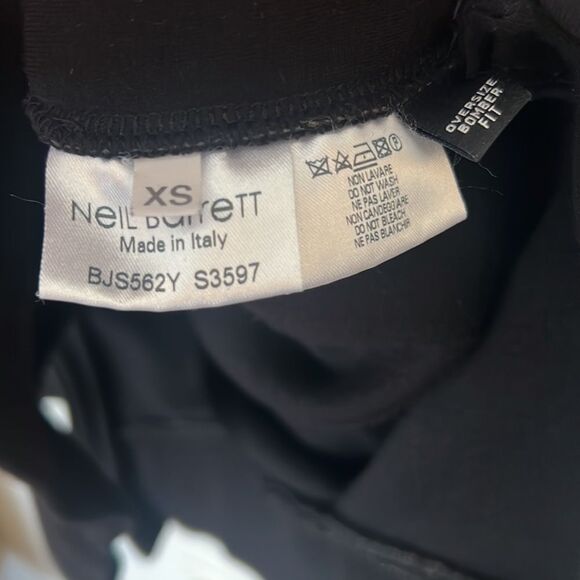 Neil Barrett Thunderbolt black pullover sweatshirt size XS (fits XS/S) - Picture 5 of 7